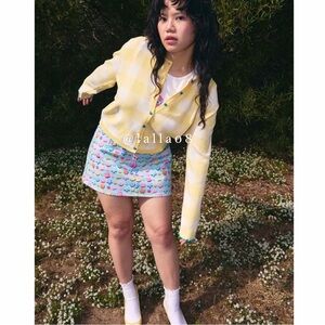 Lisa Says Gah Polly Pocket 90s Y2K Doll Pastel Throwback Denim Mini Skirt